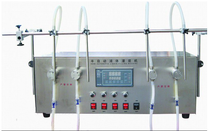 Double heads Magnetic pump liquid filling machine