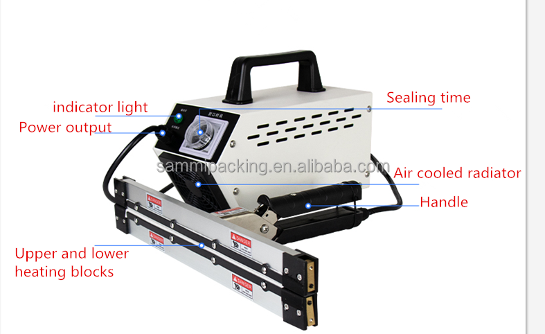 Instant heat hand clamp Sealer for plastic bag