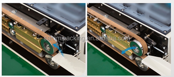 Vertical solid ink band sealer